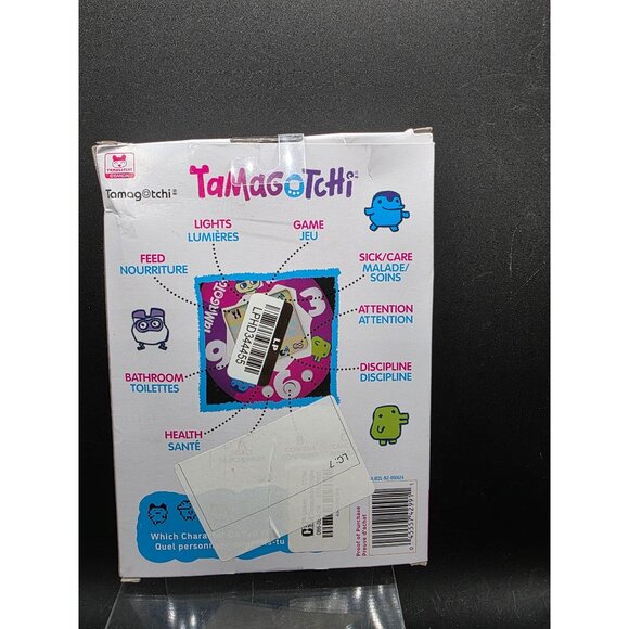 Tamagotchi Gen 1 Virtual Reality Pet - Blue With Flowers - Picture 4 of 4